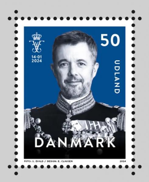 Королю Дании посвятили новую почтовую марку
