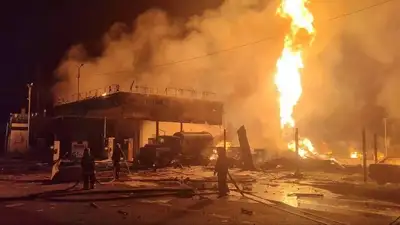 Мощный взрыв прогремел на газозаправочной станции недалеко от Еревана