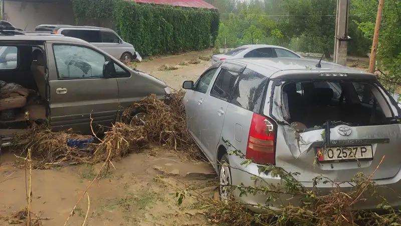 В Кыргызстане из-за дождя и селя затопило рынок города Ош и несколько сел