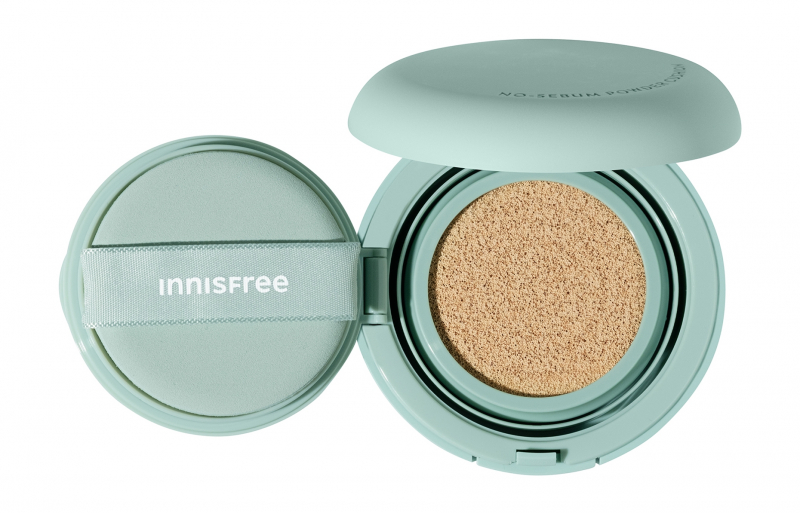 Innisfree No-Sebum Powder Cushion SPF 35 PA++ Тональный кушон для лица | 13C Porcelain