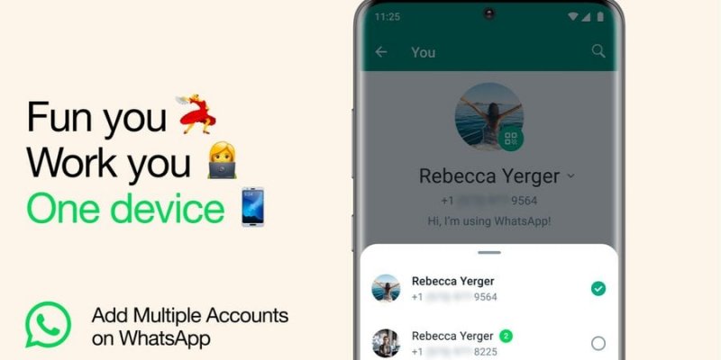 Довгоочікувана функція. WhatsApp дозволив одночасно відкрити два облікові записи на одному пристрої